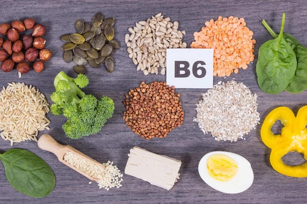 Zdrowe składniki naturalne z witaminą B6 i minerałami